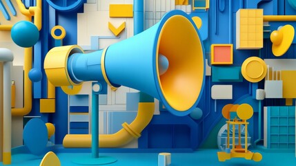 Whimsical Speaker in Playful Cartoonish Design