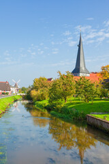 Town of Jork at Altes Land region, Lower Saxony, Germany