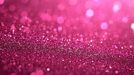 Sparkling Pink Glitter Background Festive Shiny Shimmering Texture