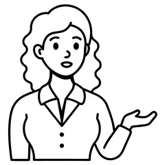 woman hr manager asks questions