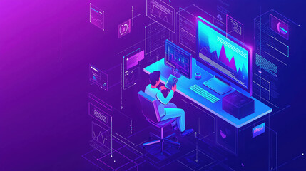 Illustration of Telemedicine Concept with Doctor on Screen, Patient Using Smartphone, Medical Icons, Healthcare Technology, and Remote Consultation in Flat Style
