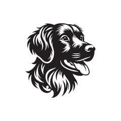 Brittany Silhouette - Dog Vector - Illustration of Brittany Dog.