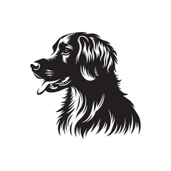 Brittany Silhouette - Dog Vector - Illustration of Brittany Dog.