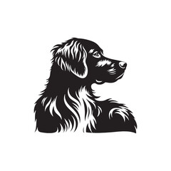 Brittany Silhouette - Dog Vector - Illustration of Brittany Dog.