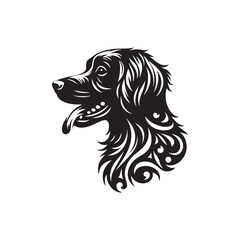 Brittany Silhouette - Dog Vector - Illustration of Brittany Dog.