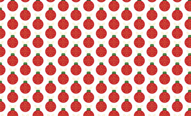Christmas Ornament Pattern - Illustration Vector Background 