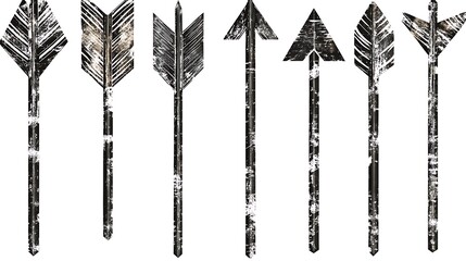 black, red arrow set up down, hand drawn arrow concept on background