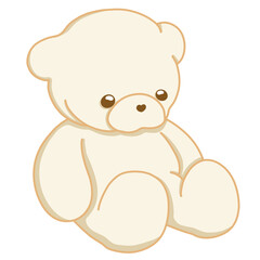 Cute teddy bear illustration 