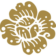 Thai Art traditional asian luxury line art, Thai Pattern flat illustration png