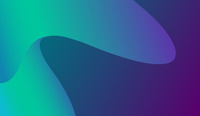 Elegant teal to purple gradient wave design background with abstract wave design.