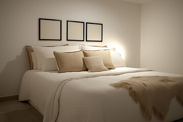 Obraz premium hotel room with bed