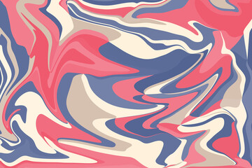 Abstract marble swirl background in serene pinks and blues hues, perfect for design and art projects.