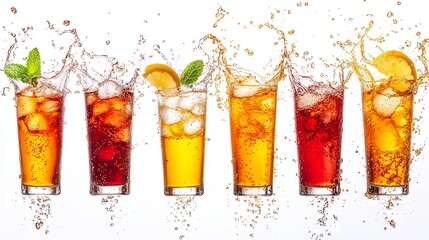 Refreshing Iced Tea with Lemon and Mint