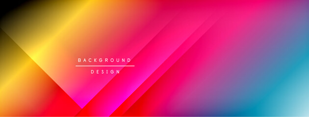 Colorful gradient with lines made of shadow and light. Creative background