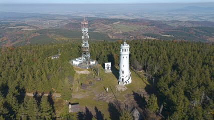 Observation tower on Mount Wielka Sowa, Sowie Mountains, Poland © PRO Balance