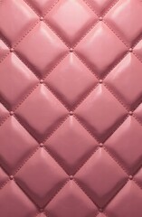 Obraz premium Pink quilted leather texture with diamond pattern design