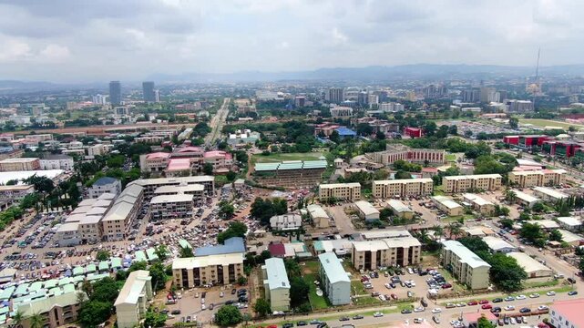 abuja Ariel view with building and offices