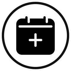 Editable vector add new calendar event icon. Part of a big icon set family. Perfect for web and app interfaces, presentations, infographics, etc