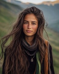 Fototapeta premium Portrait of a girl from the Caucasus 4