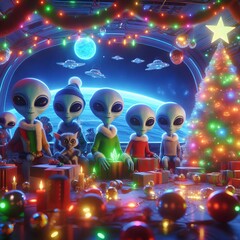 Alien Christmas Variants