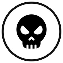 Editable vector danger skull icon. Part of a big icon set family. Perfect for web and app interfaces, presentations, infographics, etc