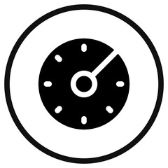 Editable vector speedometer icon. Part of a big icon set family. Perfect for web and app interfaces, presentations, infographics, etc