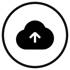 Editable vector cloud upload icon. Part of a big icon set family. Perfect for web and app interfaces, presentations, infographics, etc