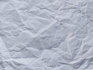 White crumpled blank paper abstrack texture background 