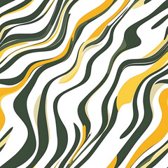 Colorful abstract wave patterns in green, yellow, and white creating a vibrant, dynamic design