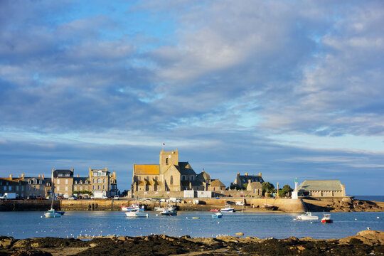  Barfleur harbor in Normandy coast