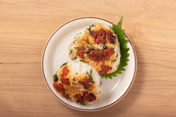焼き筋子　焼きおにぎり