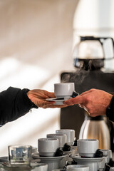 drinking cup of coffee nice 