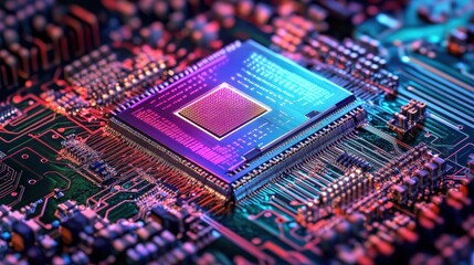 Obraz premium Write about the significance of the microchip as an invention.