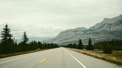 Fototapeta premium Scenic highway through mountainous landscape