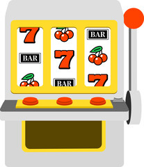スロットマシンのイラスト　はずれ