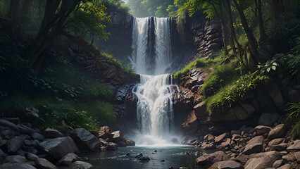 waterfall in the forest
