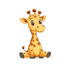 Cute Cartoon Giraffe