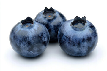 Obraz premium Fresh blueberries with rich blue color and smooth texture, perfect for healthy snacks or desserts. Their vibrant appearance adds delightful touch to any dish