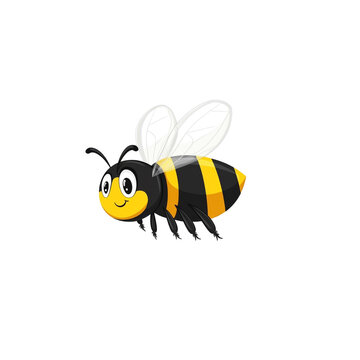Cute cartoon bee illustration