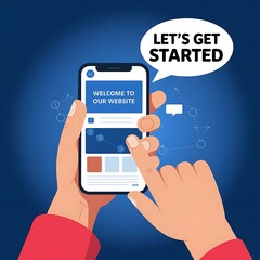 Digital marketing concept poster