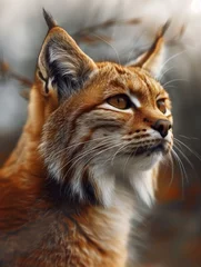 Papier peint photo  Sand Cat, Felis margarita, Desert Wildcat Wildlife Close Up in Temperate Forest  © Nataliia S.