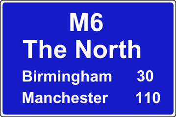 Obraz premium Route confirmation motorway sign