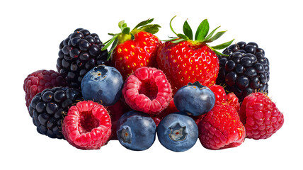 Vibrant Mixed Berries, PNG file