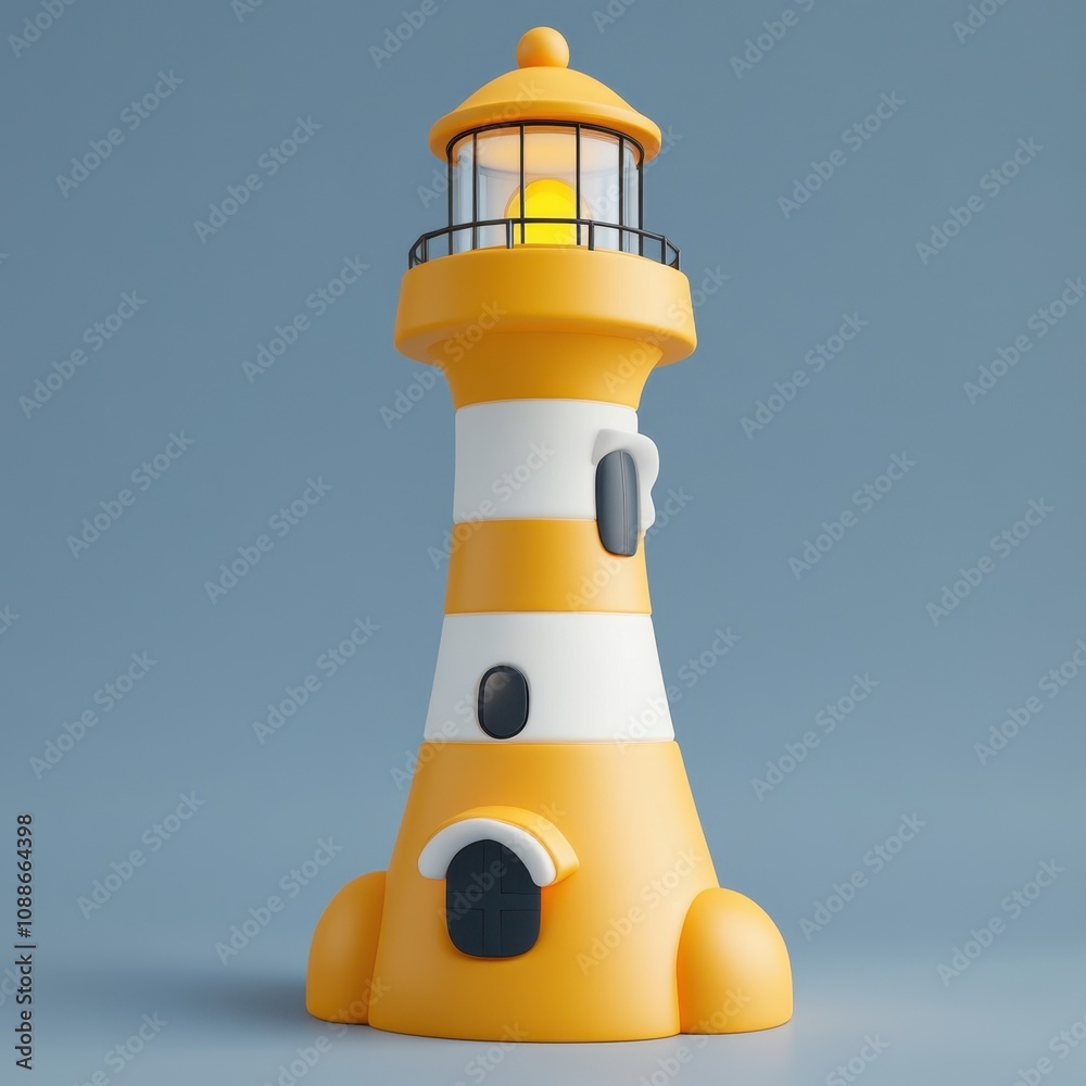 Canvas Prints Vibrant Lighthouse: A Beacon of Hope and Guidance