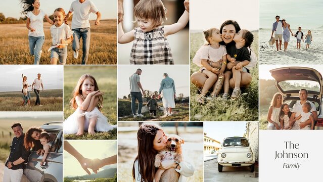 Family Photo Collage Video Template