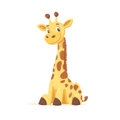 Obraz premium Cute Cartoon Giraffe Illustration