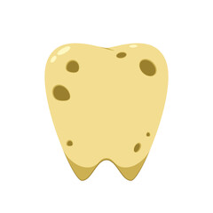 Teeth cartoon vector. dental equipment vector. Tooth cavity.