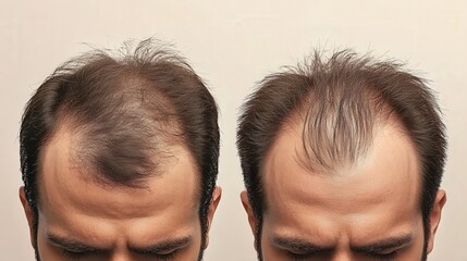 Before and After Hair Loss Treatment for a Man