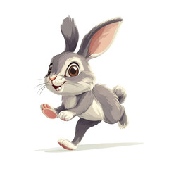 Obraz premium Cute Bunny Running