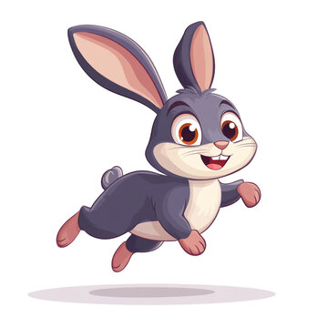 Rabbit Hopping Clipart